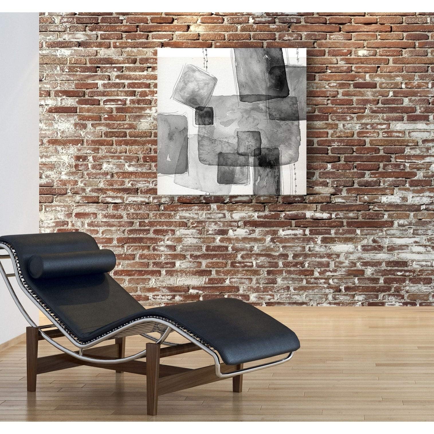 Wexford Home Patchlets Gallery Wrapped Canvas Wall Art - Modern Abstract Painting for Living Room, Bedroom & Office Decor
