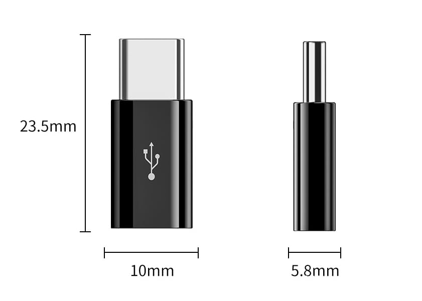 4 Pack USB Type C to Micro USB Adapter - Fast Charging & Data Sync Compatible with Samsung Galaxy A04e/A05s/A05/S23 Ultra/S24 - USB-C Male to Micro USB Female Converter for Phone Charging & File Transfer