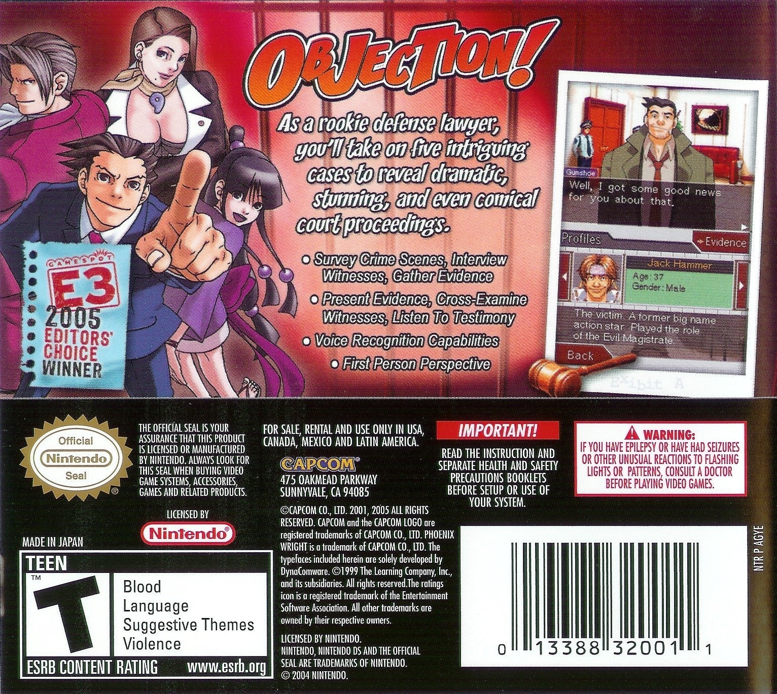 Phoenix Wright: Ace Attorney - Classic Courtroom Adventure Game for Nintendo Switch & PC | Solve Legal Cases & Defend Clients | Perfect for Mystery & Puzzle Fans