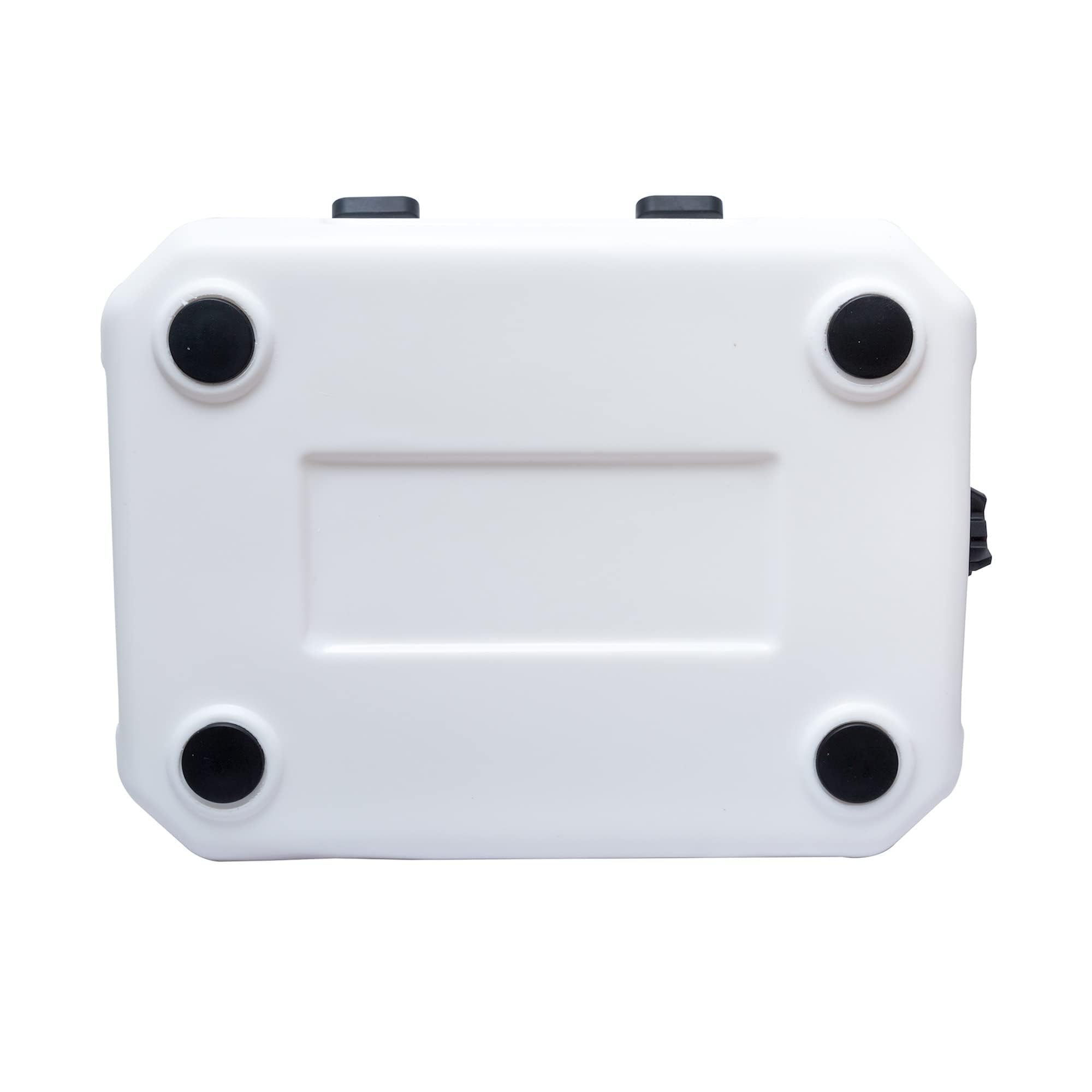 CAMP-ZERO 16L/16.9 Quart Portable Hard Cooler with Divider - Insulated for Drinks, Wine Bottles & Food - Perfect for Beach, Picnics, Boating, Camping & Travel - Features 2 Molded Cup Holders & Folding Aluminum Handle - Great for Outdoor Adventures, Tailgating & Road Trips