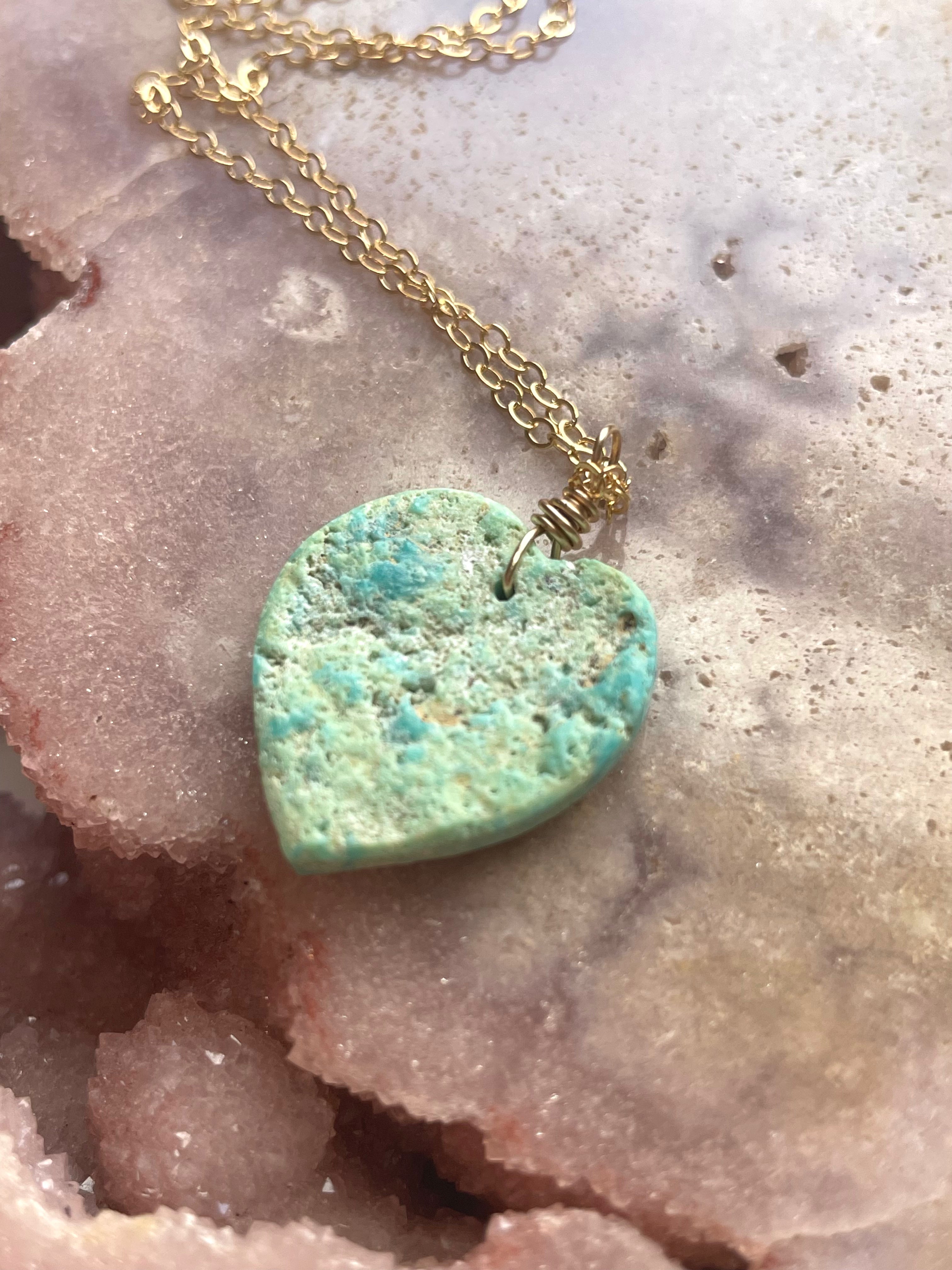 Authentic Arizona Turquoise Crystal Necklace - Handcrafted Jewelry for Women, Perfect for Gifts, Boho Fashion & Special Occasions