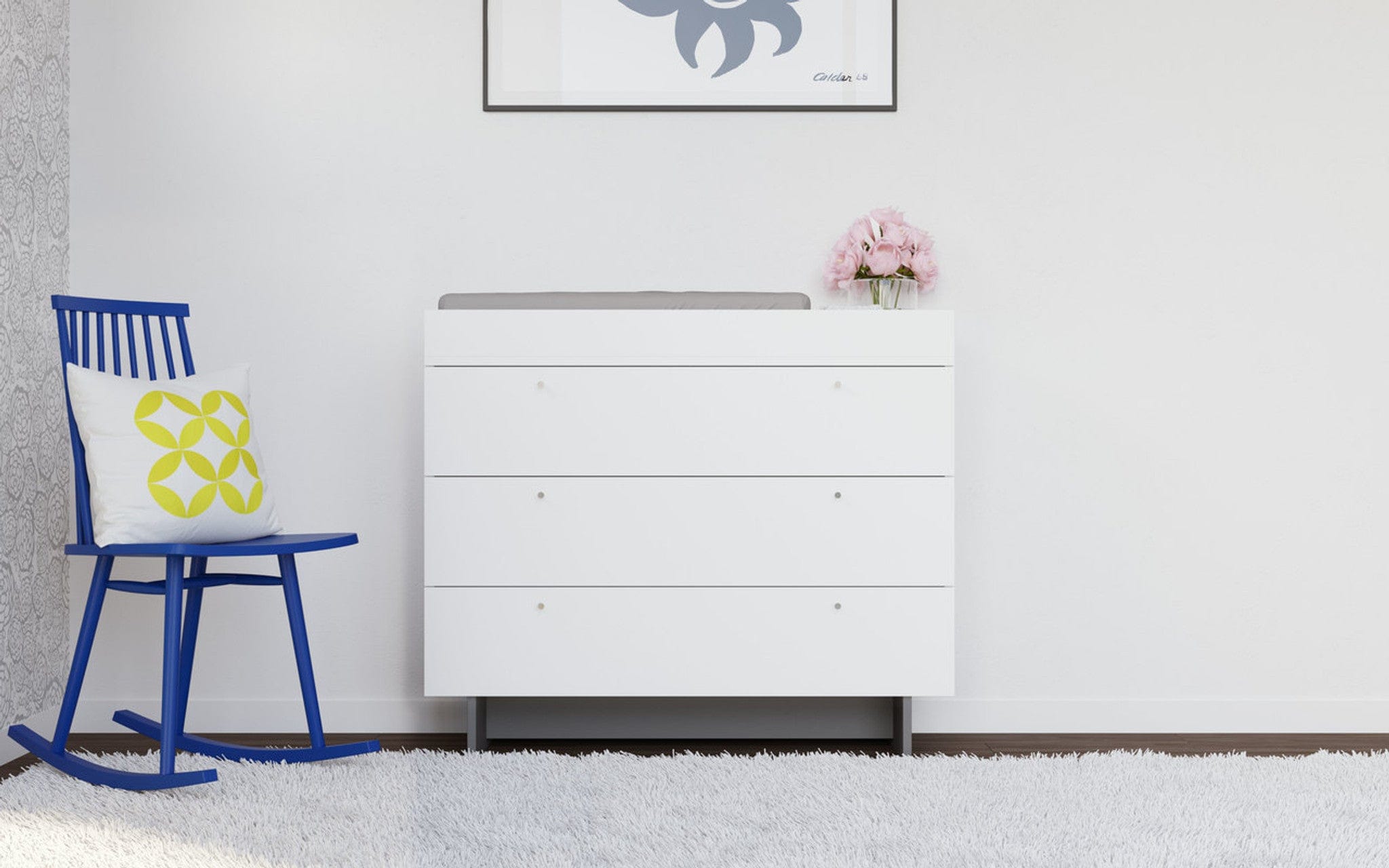 Spot On Square Roh Dresser 45 Inch Wide - Modern Bedroom Dresser with Ample Storage Space for Home Organization | Perfect for Bedroom, Guest Room, or Nursery Furniture