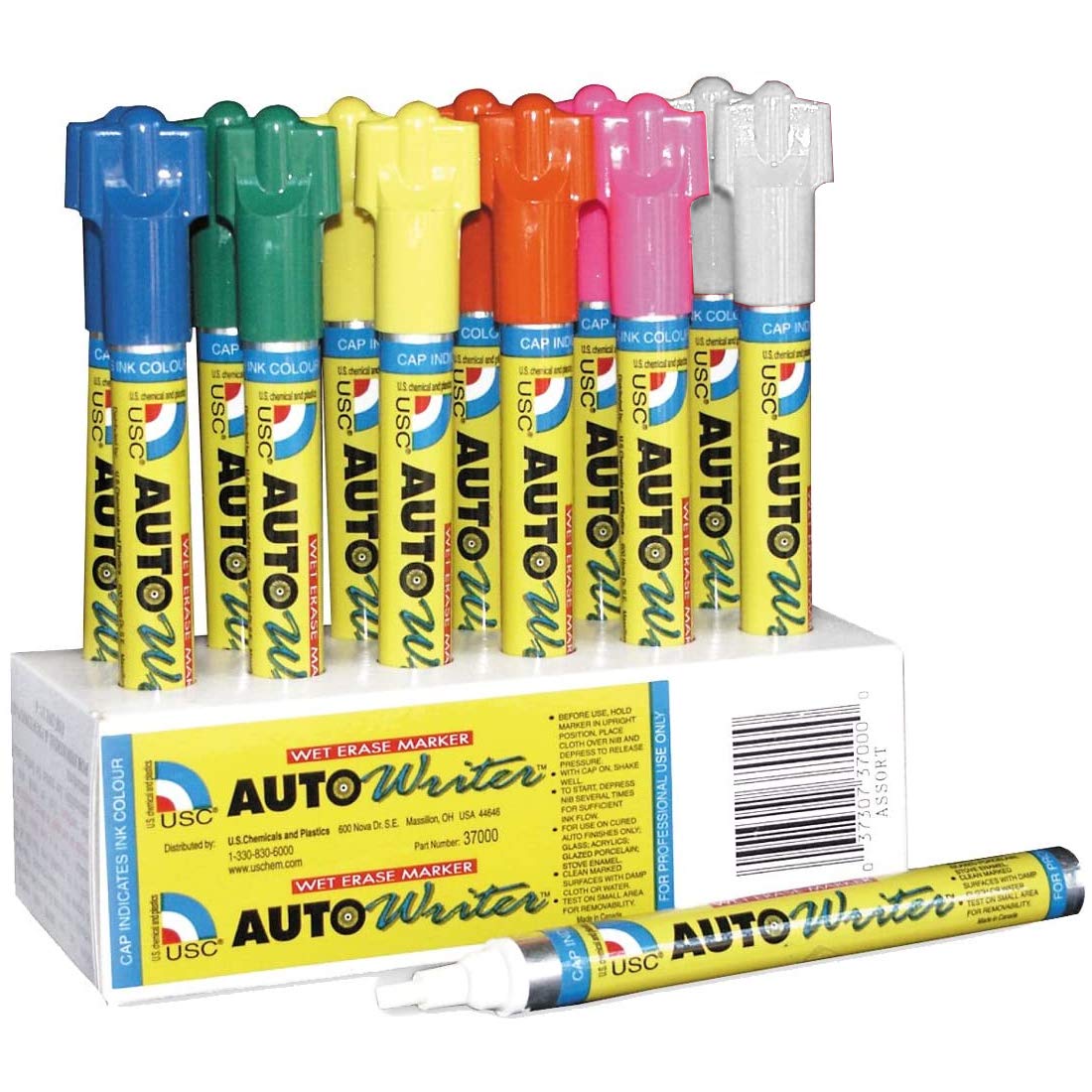 Autowriter Markers - Set of 12 Assorted Color Writing Pens for Office, School & Art Projects | Premium Quality Fine Tip Markers for Note Taking, Journaling & Creative Design