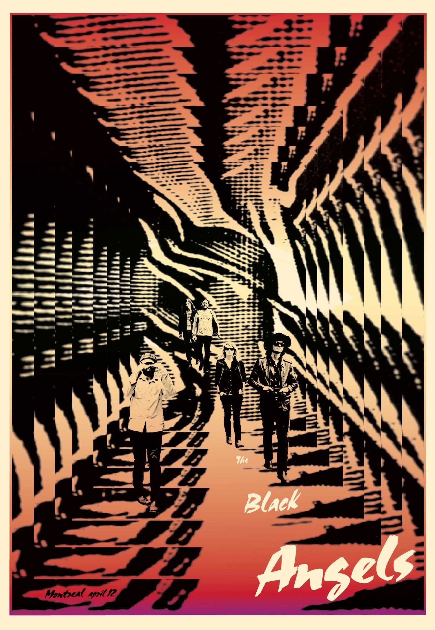 2011 Contemporary Music Poster - Black Angels Art Print for Home & Office Decor | Vintage Music Wall Art for Living Room, Bedroom, Studio