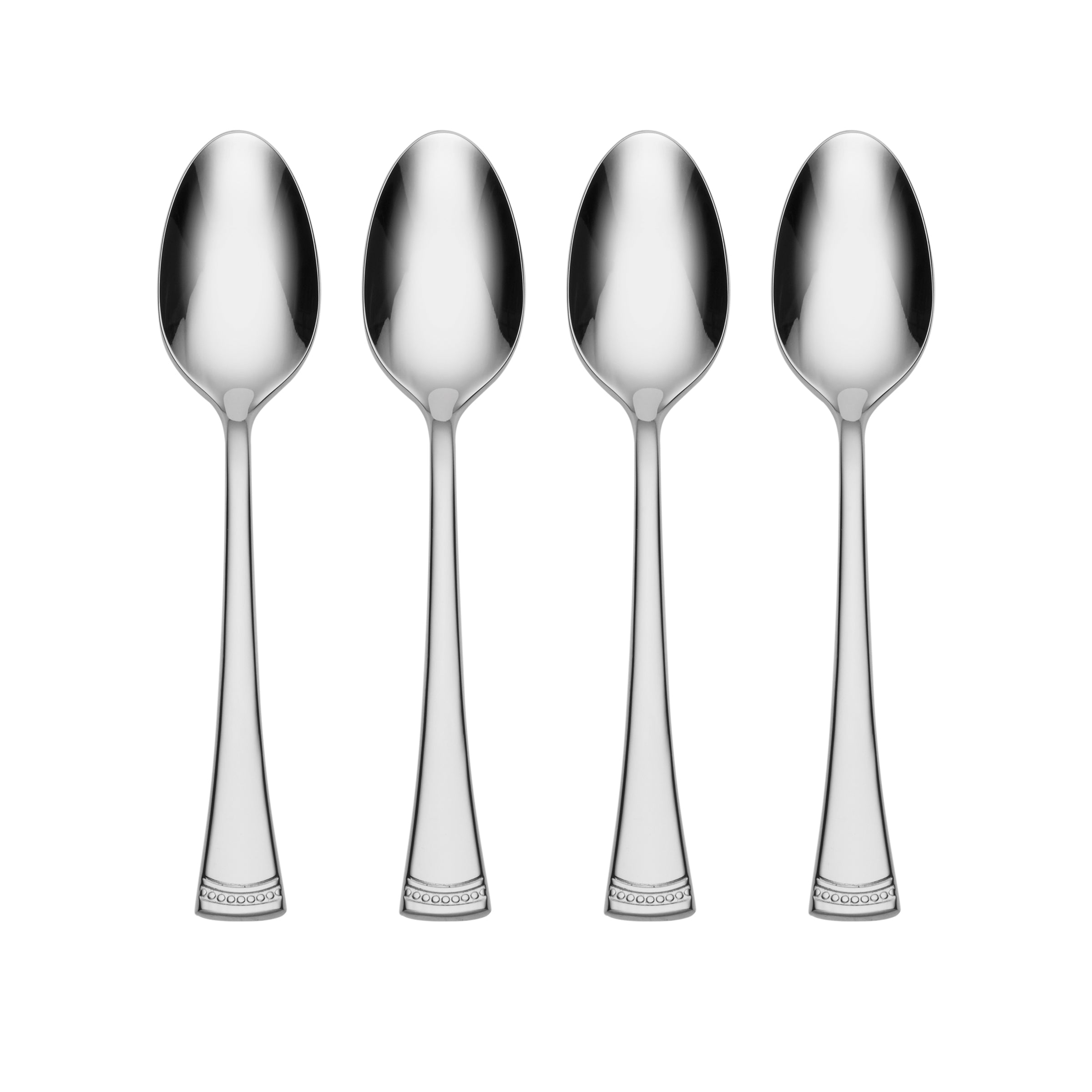 Premium Stainless Steel Cocktail Spoon Set of 4 - Bar Mixing & Stirring Utensils for Home Bartending, Cocktail Parties & Professional Bars