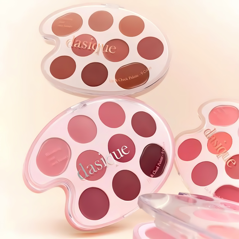 Dasique Mood Painting Lip & Cheek Palette - 6g Creamy Blush & Lip Tint Set for Natural Makeup Look | Perfect for Daily Wear, Date Night & Special Occasions