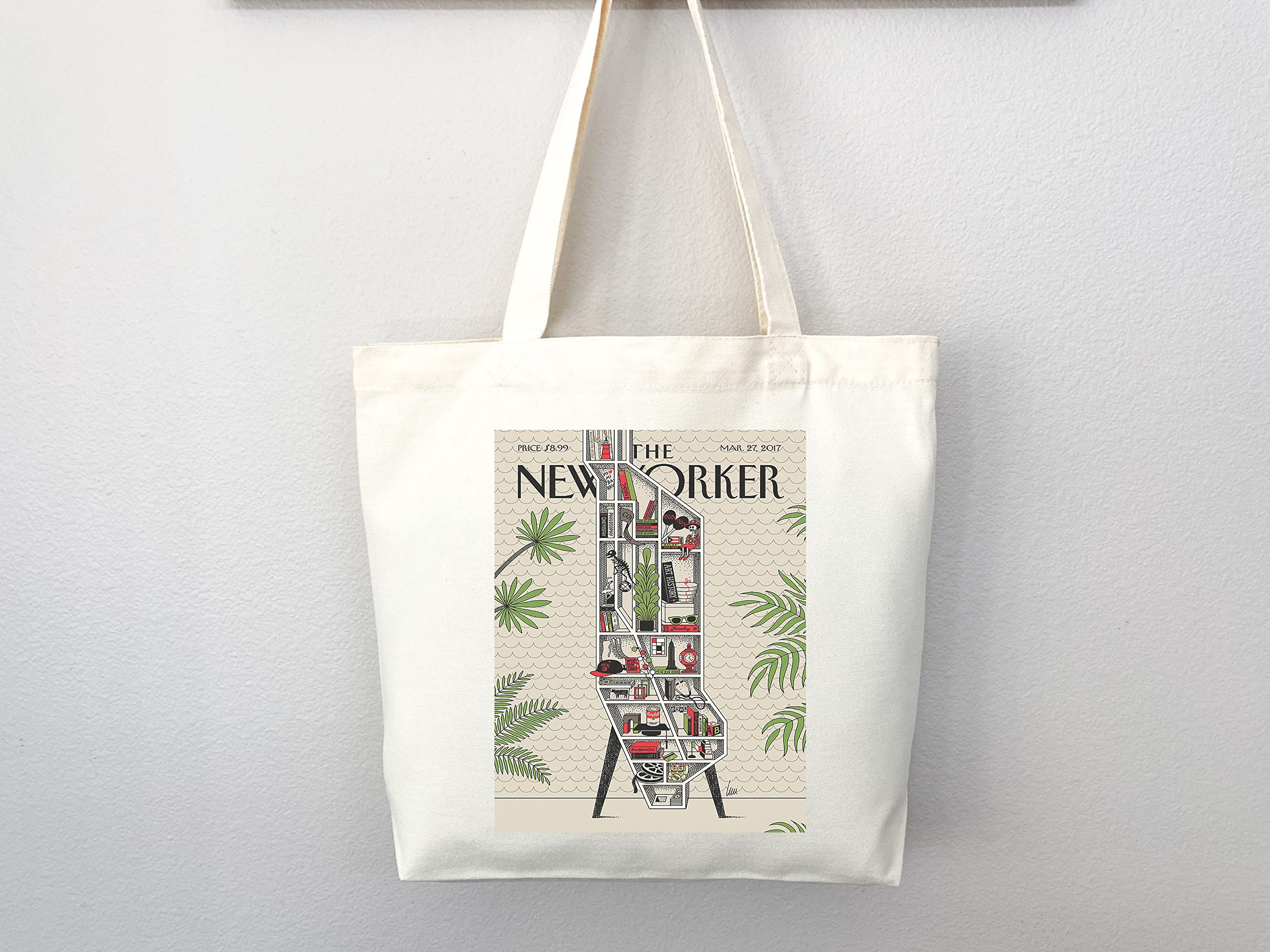The New Yorker Tote Bag - Stylish Canvas Magazine & Art Tote for Everyday Use | Perfect for Shopping, Beach Trips & Work Commutes