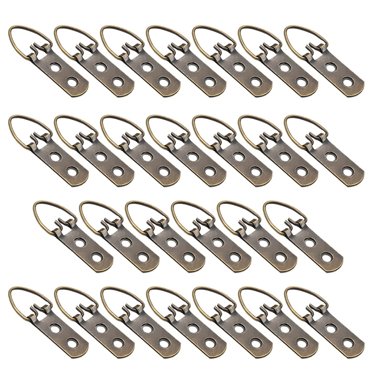 MroMax 100PCS Bronze Picture Frame Hooks 2.13