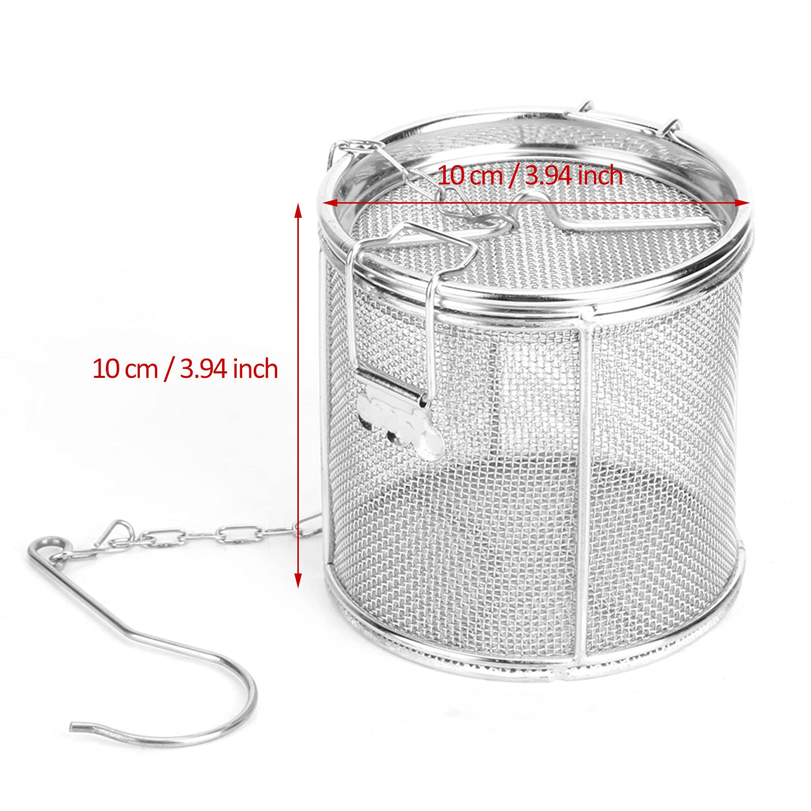 Premium Stainless Steel Spice Filter - Fine Mesh Tea Strainer & Seasoning Sieve for Home Kitchen | Perfect for Brewing Tea, Straining Soup, and Filtering Spices