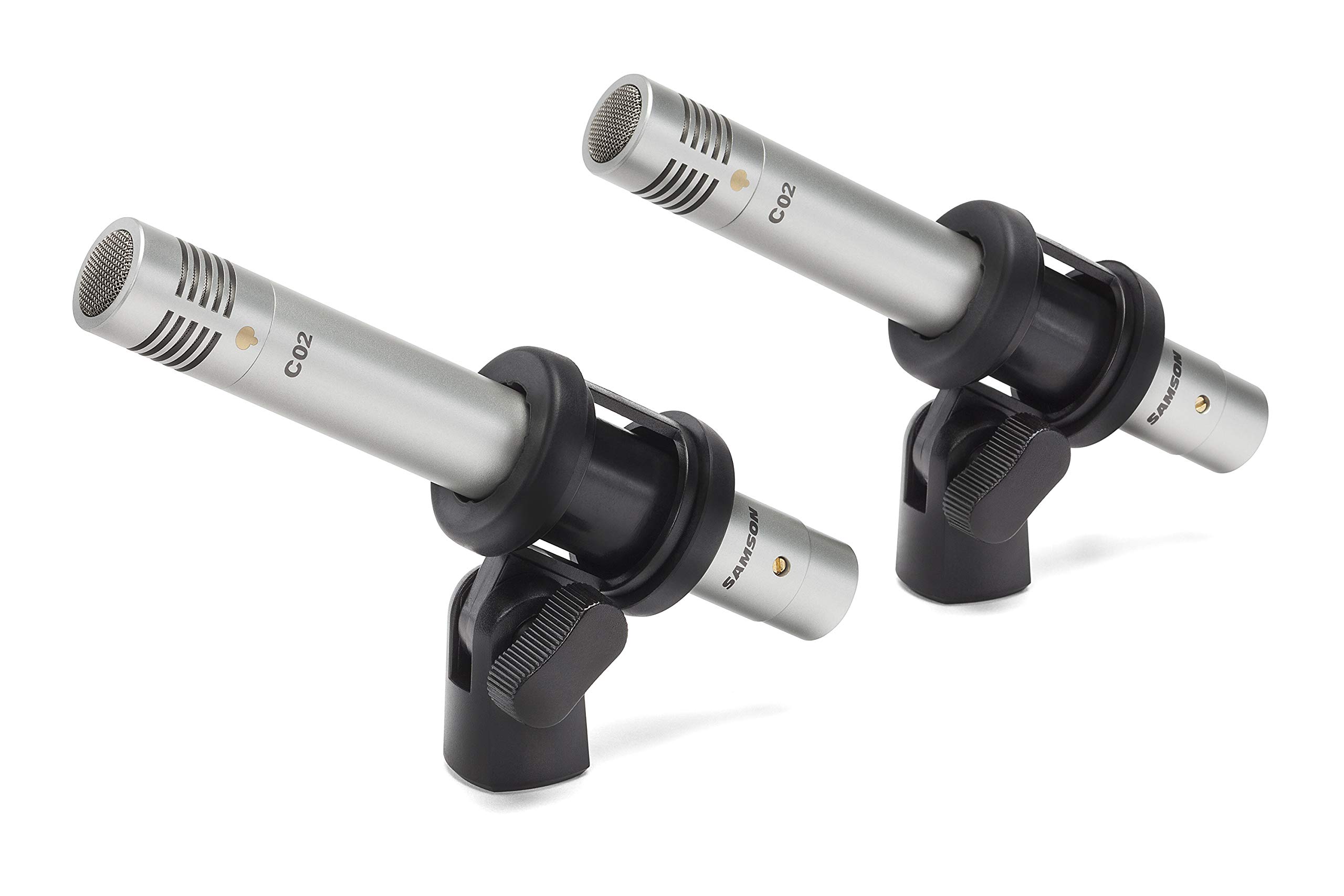 Samson C02PR Pencil Condenser Microphone with SAMK10 Stand - Professional Studio Recording for Podcasting, Voiceovers & Music