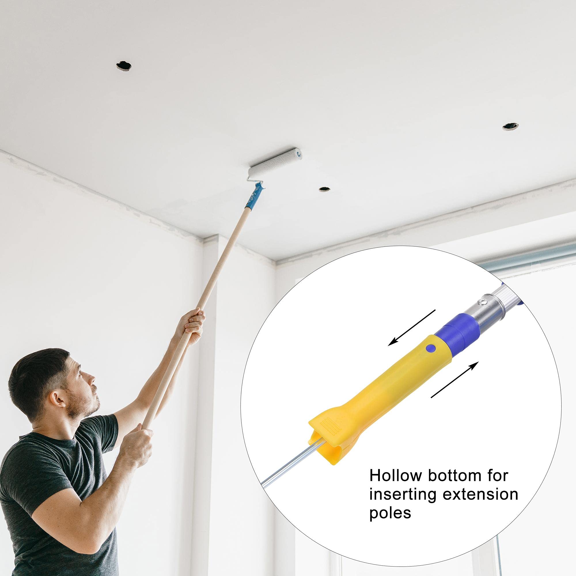 uxcell 2 Inch Paint Roller Frame with 15.7