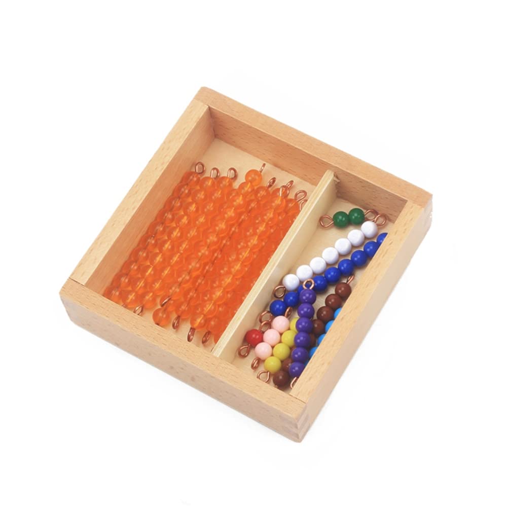 Montessori Math Toys for Kids - Wooden Seguin Board with Beads & Bars, Teens & Tens Learning Tool for Early Childhood Education & Preschool Training | Perfect for Homeschooling, Classroom Activities & Montessori Teaching Methods