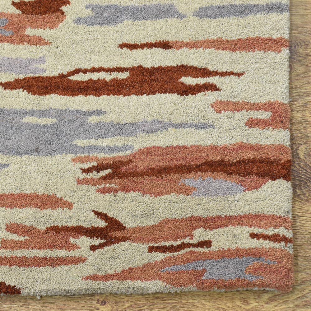 Hand Tufted Reflection Rug - Soft & Durable Modern Area Rug for Living Room, Bedroom, Office - Non-Slip Backing for Home Decor