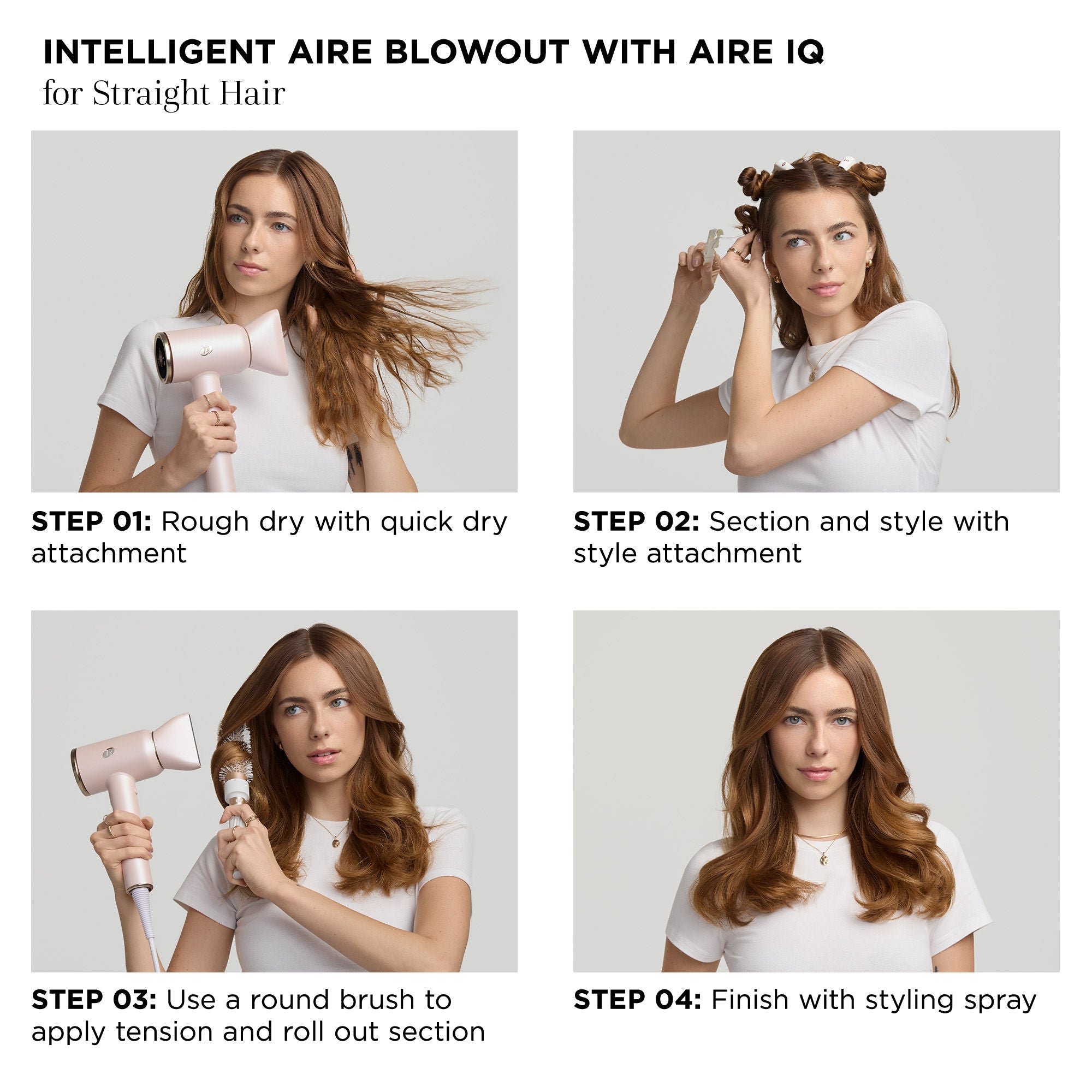 Aire IQ Intelligent Hair Dryer - Fast Drying, Lightweight & Quiet for Salon-Quality Styling at Home - Perfect for Travel, Daily Use & Professional Stylists