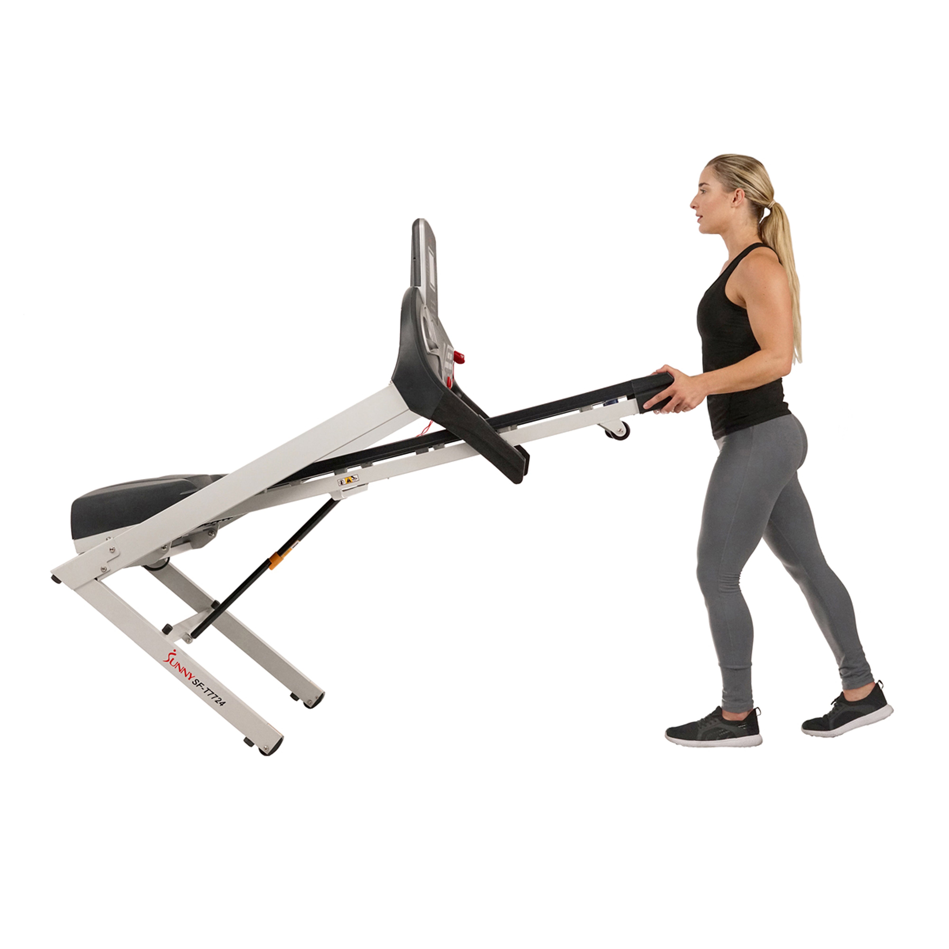 Energy Flex Motorized Treadmill with Automatic Incline - Home Gym Cardio Equipment for Running & Walking Workouts - Perfect for Small Spaces & Home Fitness