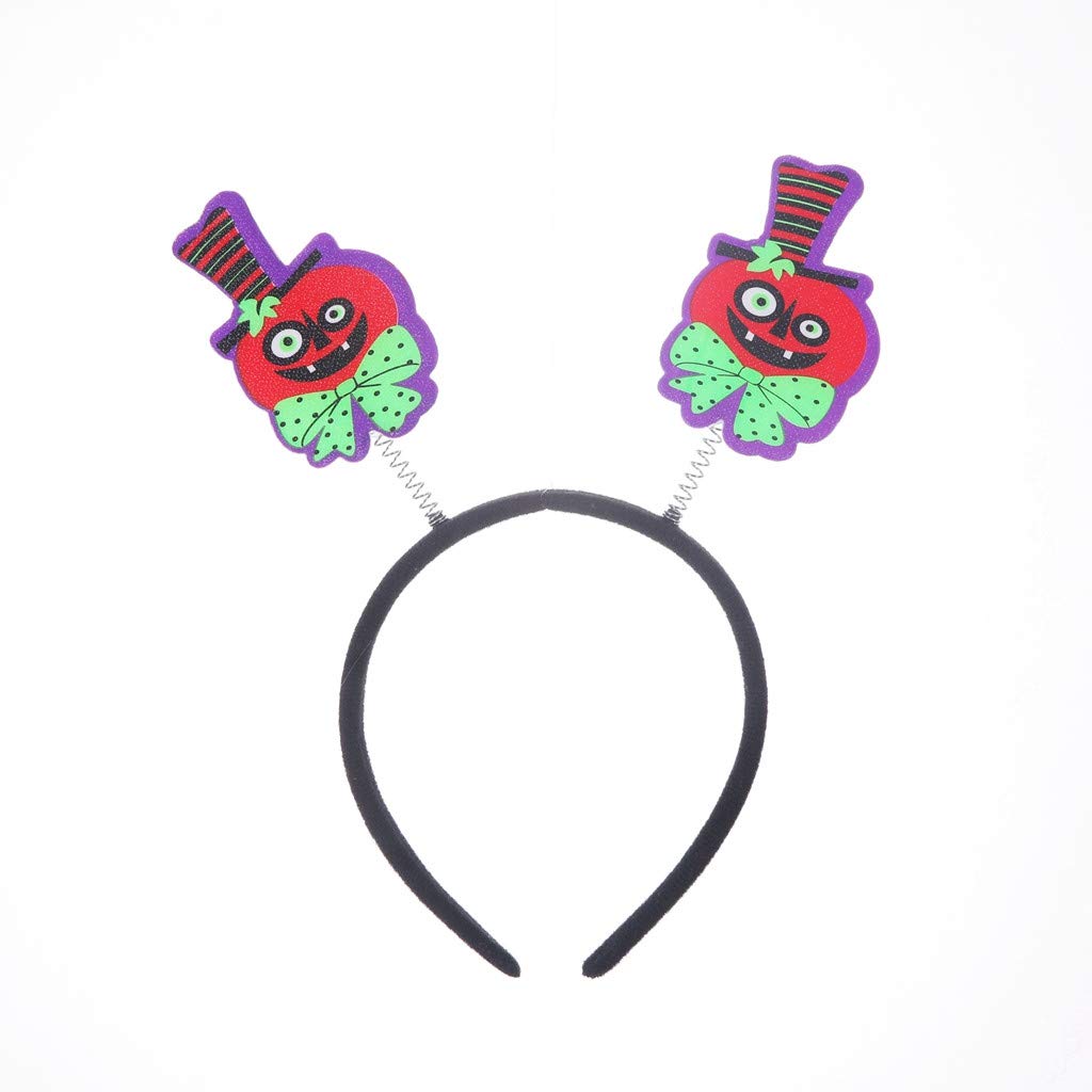 Halloween Ghostly Dress Pumpkin Headbands for Thick Hair - Party Hair Clamps