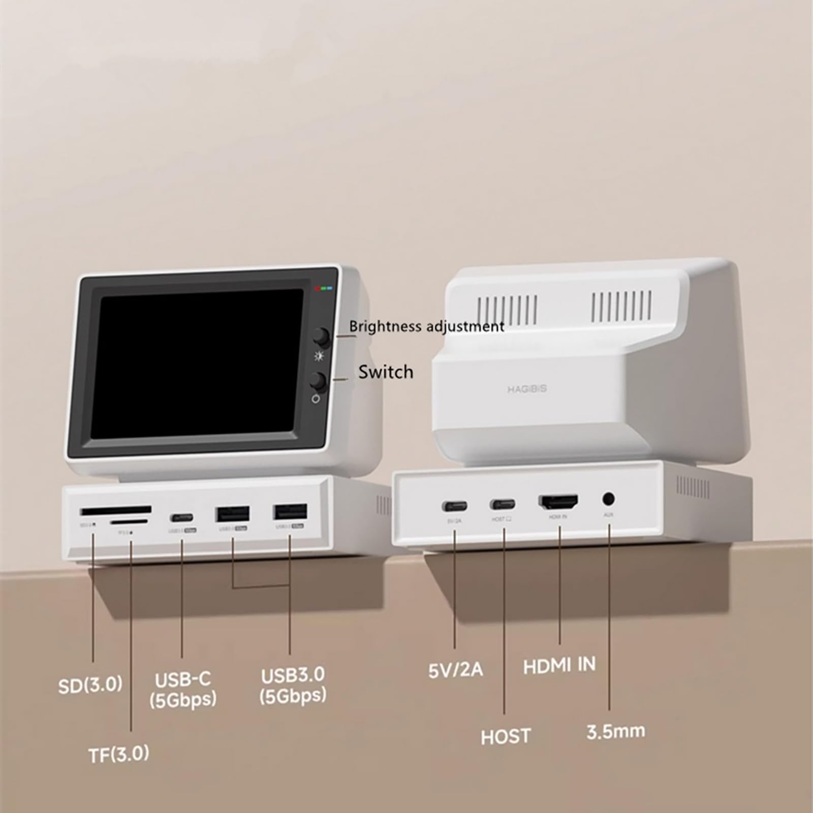 PC Temperature Monitor - Computer Sensor Panel Display for Real-Time CPU & GPU Temp Tracking | Ideal for Gaming, Overclocking & PC Performance Monitoring