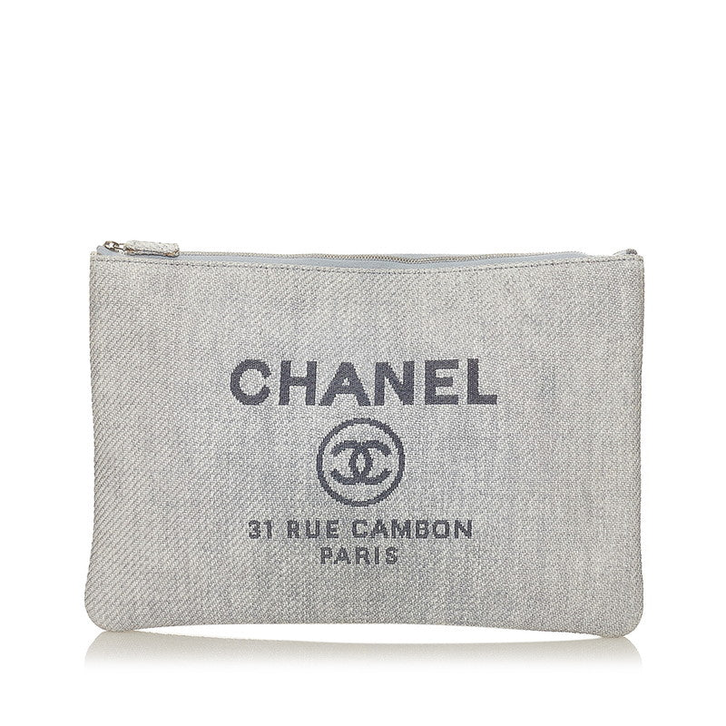 31 Rue Cambon Canvas Clutch Bag - Elegant Women's Evening Clutch for Parties, Weddings & Special Occasions