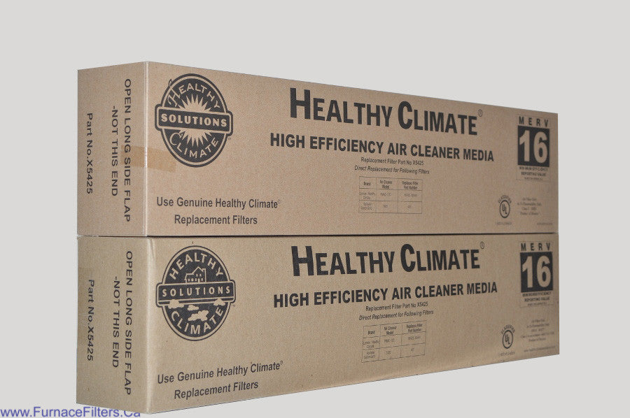 Lennox X5425 MERV 16 Furnace Air Filter - 2 Pack for Healthy Climate PMAC 12C - Improves Indoor Air Quality & Reduces Allergens - Perfect for Homes with Pets, Allergies, or Asthma