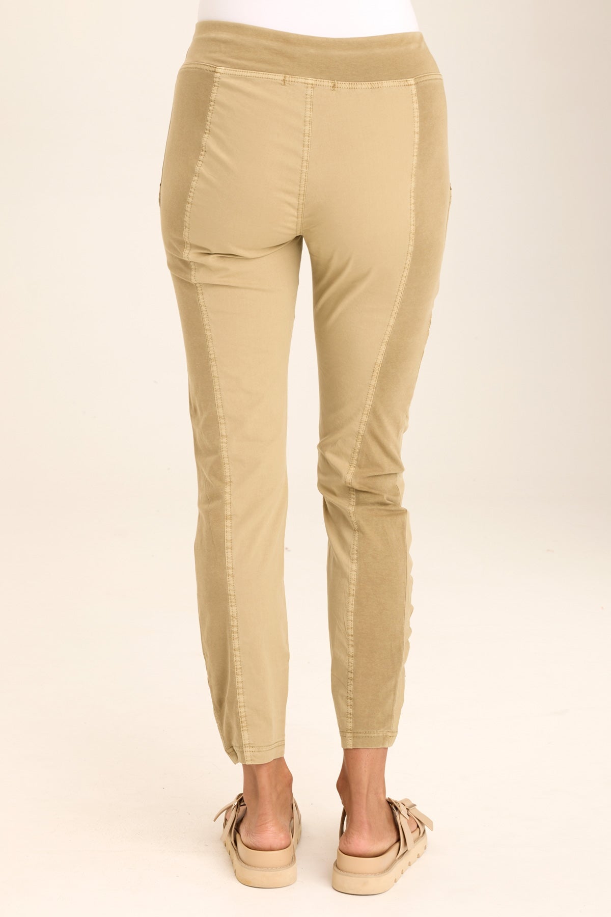 Malanda High Waist Zip Pocket Poplin Jersey Ruched Legging for Women - Comfortable Workout Yoga Running Pants with Side Pockets