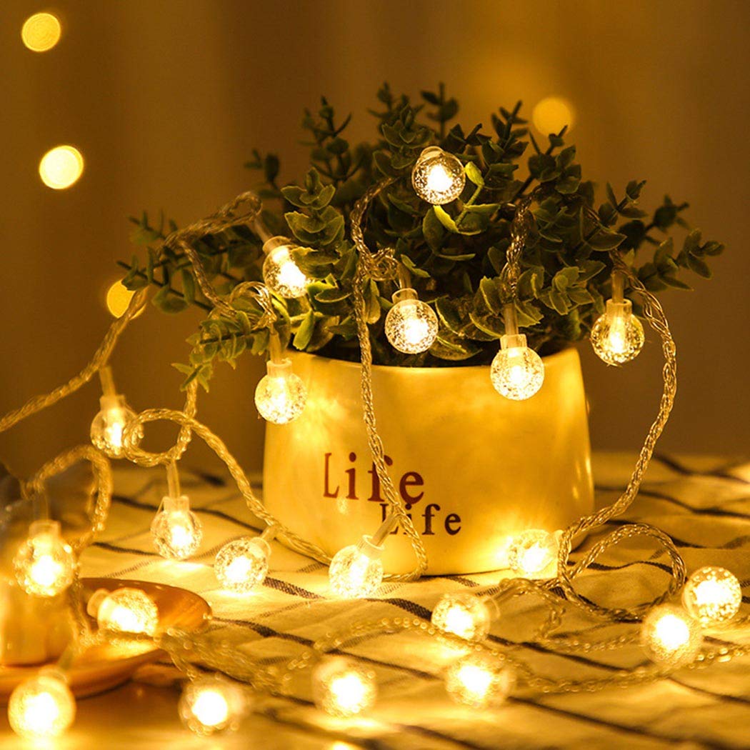 CozyDays 33ft LED Globe String Lights - 80 Warm White Fairy Lights, Battery Operated for Indoor & Outdoor Use | Perfect for Christmas Tree, Bedroom, Wedding, Garden, Party Decorations - Create Magical Holiday Ambiance
