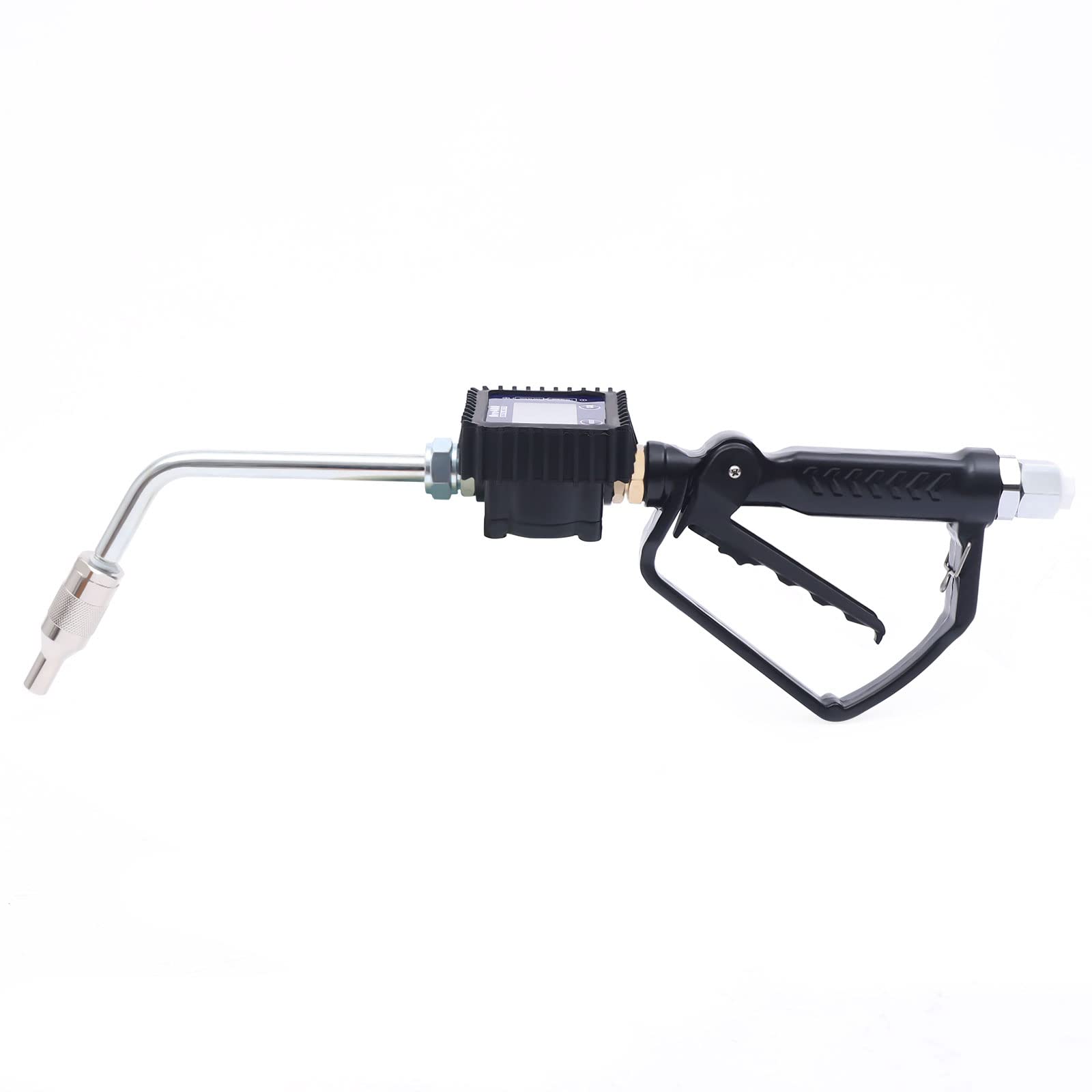Digital Oil Dispensing Nozzle with Flow Meter - 0.5-50MPA Spout Oil Control Valve, Oil Gun & 2 Batteries (US Stock) | Perfect for Gas Stations, Auto Shops & Industrial Fuel Transfer