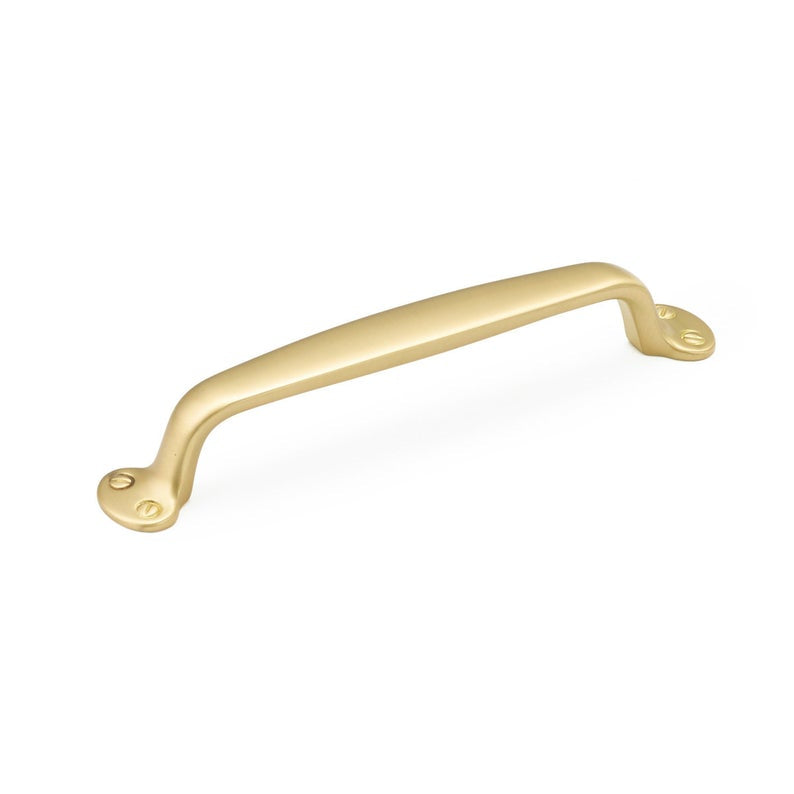 Elegant Satin Brass Drawer Pulls - Leah Cabinet Handles & Cup Pulls for Kitchen, Bathroom & Furniture Upgrade