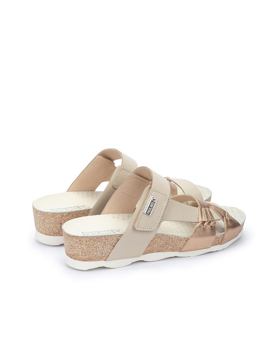 PIKOLINOS Women's Leather Wedge Sandals - Comfortable Mahon Style for Summer, Beach & Casual Outings