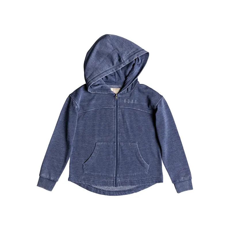 Roxy Sky Ladder Palm 1990 Blue Kids Jacket - Waterproof Windbreaker for Outdoor Activities, Hiking & Camping