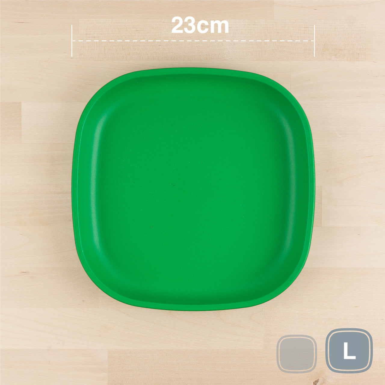 RePlay Recycled Plastic Flat Plate - Large, Durable & Eco-Friendly Dinnerware for Everyday Meals, Picnics, and Outdoor Dining