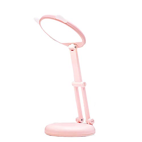Modern Minimalist LED Night Light - Rechargeable Eye Protection Desk Lamp with Dimming Function, Cartoon Design for Students & Reading | Perfect for Study, Bedroom, Nursery & Office Use