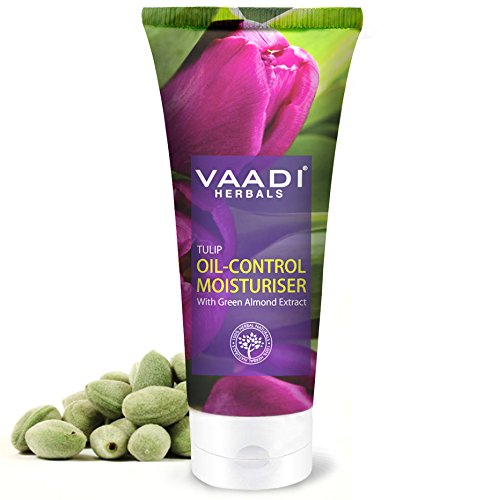 Vaadi Herbals Tulip Oil Control Moisturizer for Oily Skin - 60g Face Cream with Natural Ingredients - Perfect for Daily Skincare Routine & Acne-Prone Skin