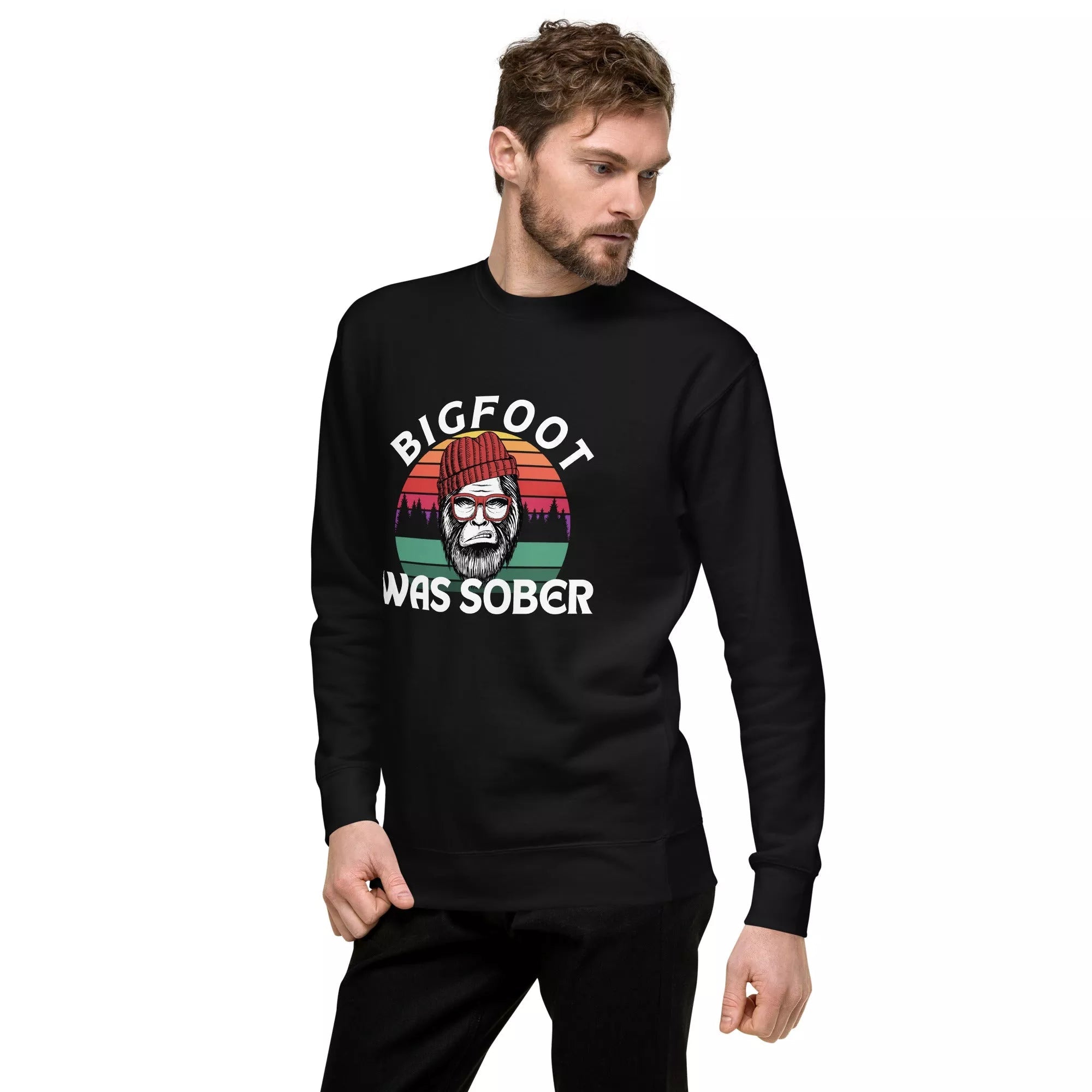 Bigfoot Was Sober! Funny Cryptid Unisex Hoodie - Cozy Pullover Sweatshirt for Men & Women - Perfect for Camping, Hiking & Outdoor Adventures
