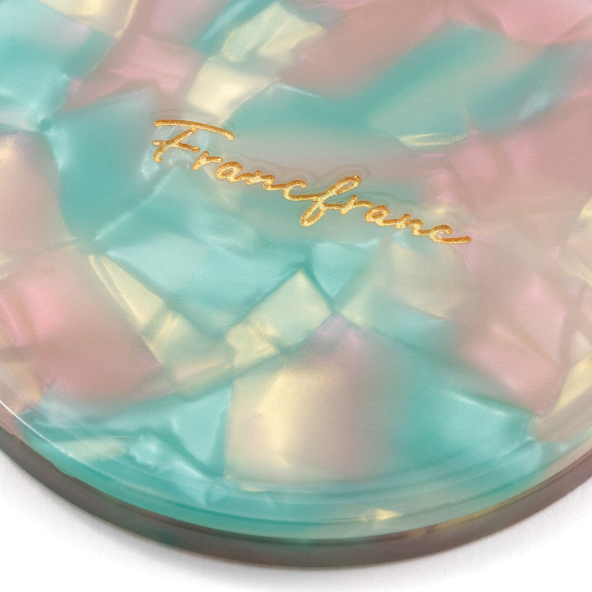 Portable Light Green Compact Mirror with Pouch - Perfect for Travel, Makeup Touch-ups & On-the-Go Beauty Essentials