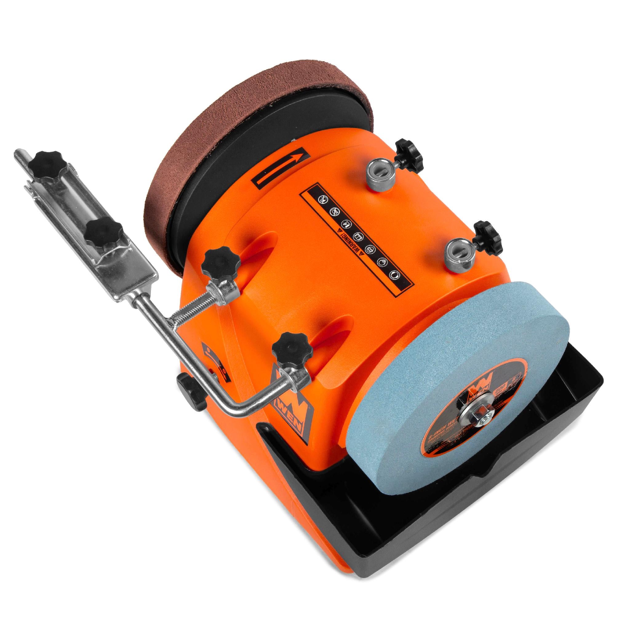 WEN BG4108 8-Inch Water Cooled Wet/Dry Sharpening System - Professional Knife & Tool Sharpener for Kitchen, Workshop & Outdoor Use