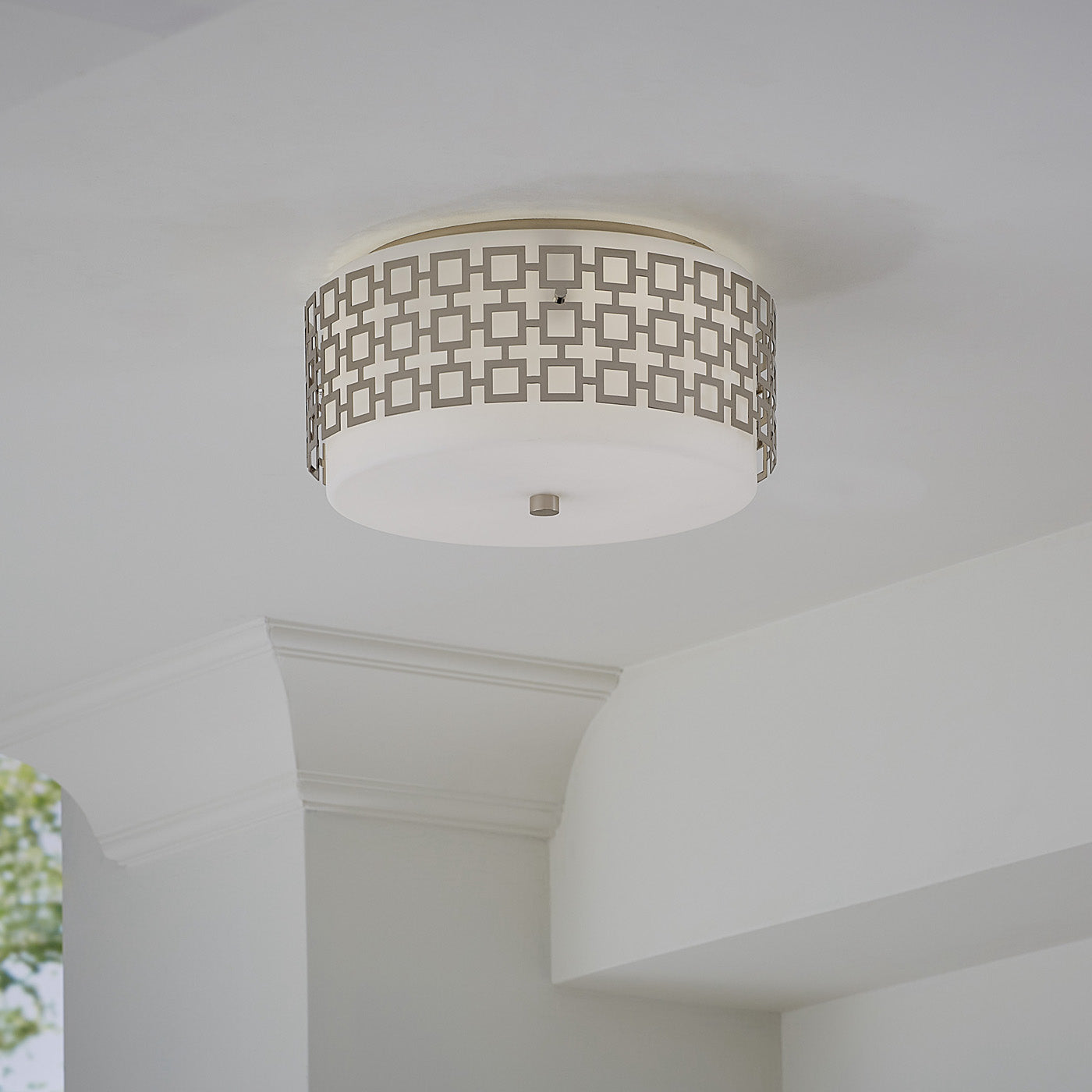 Parker Flush Mount Ceiling Light Fixture - Modern LED Ceiling Light for Bedroom, Kitchen, Living Room & Hallway - Energy Efficient Indoor Lighting Solution