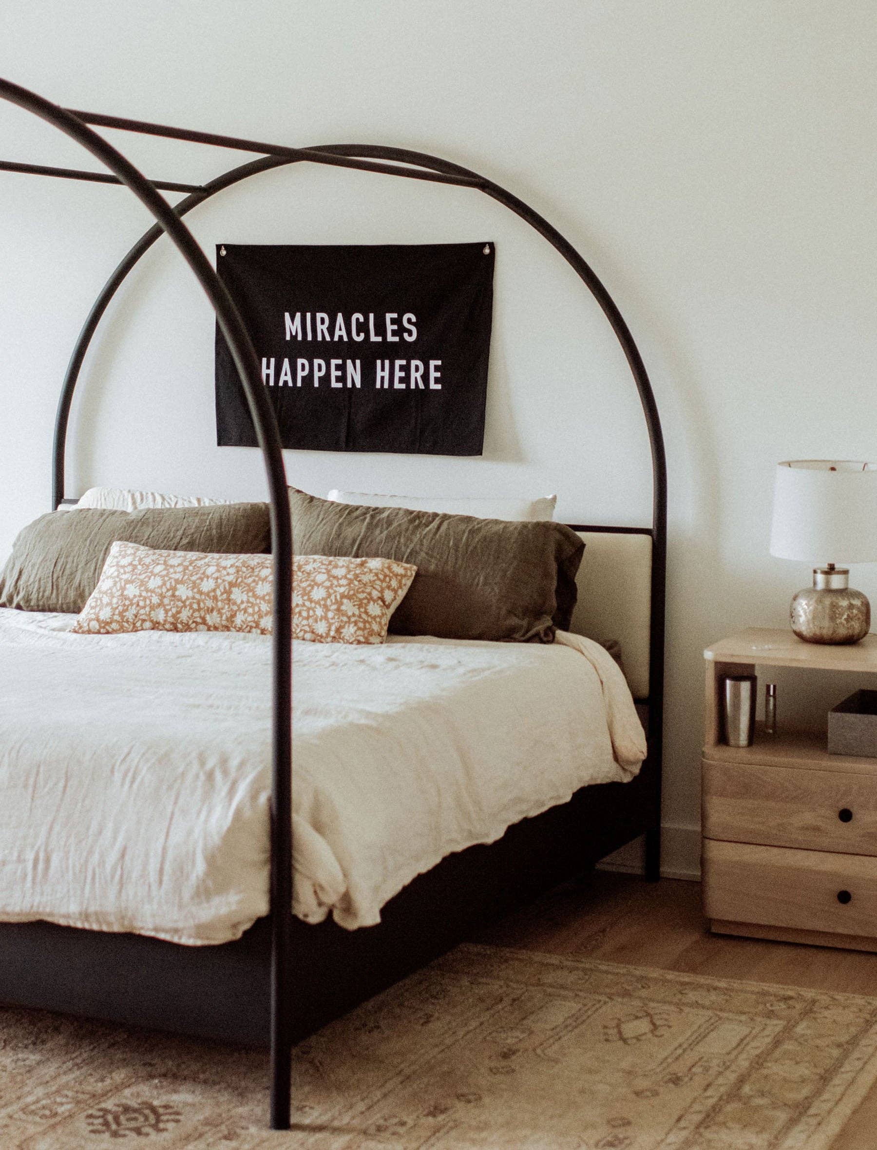 Miracles Happen Here - Premium Canvas Banner for Church Events, Weddings & Inspirational Decor | Durable & Waterproof