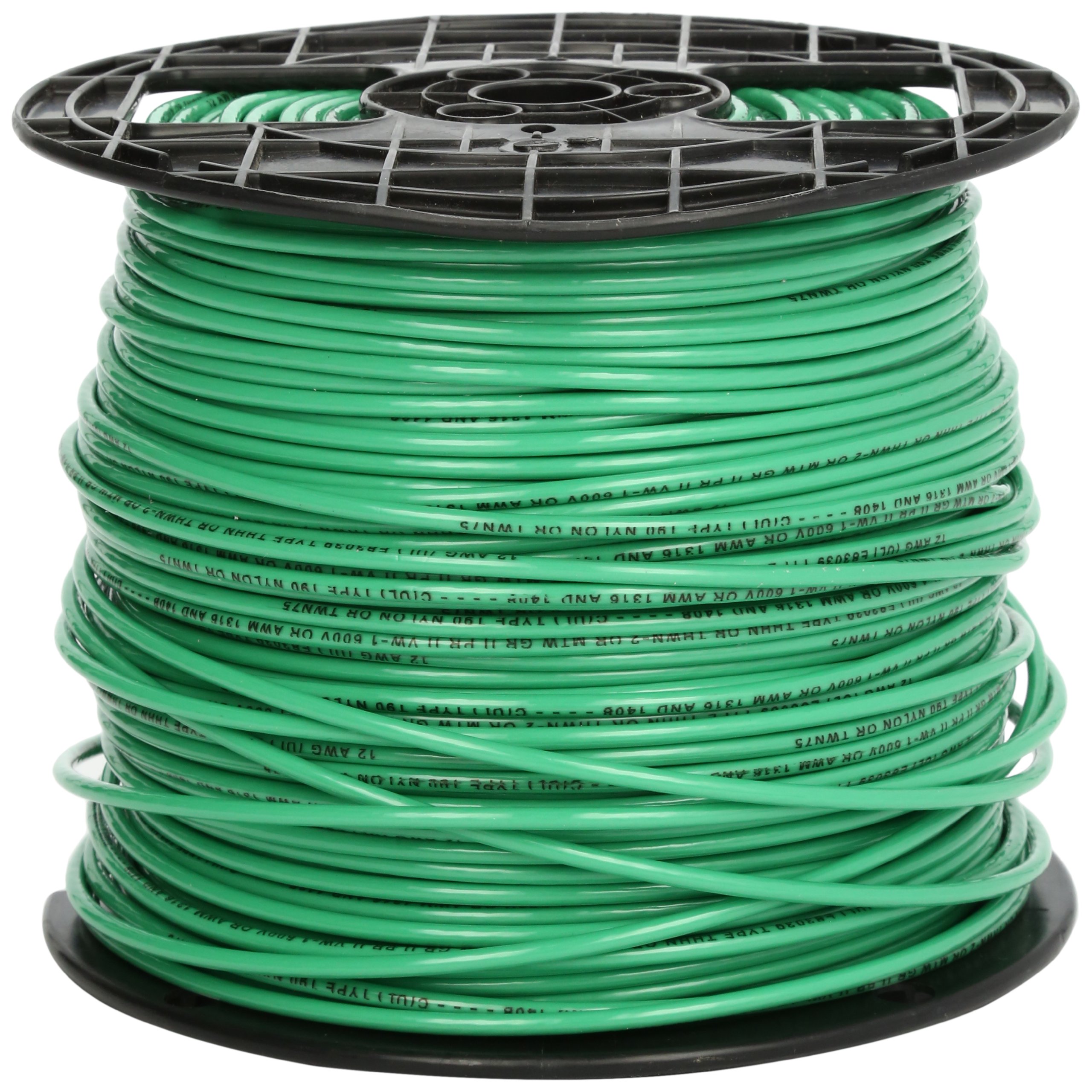Southwire 22968201 12 Gauge THHN Stranded Copper Building Wire - 500 Feet Green - Electrical Wiring for Home, Commercial & Industrial Use