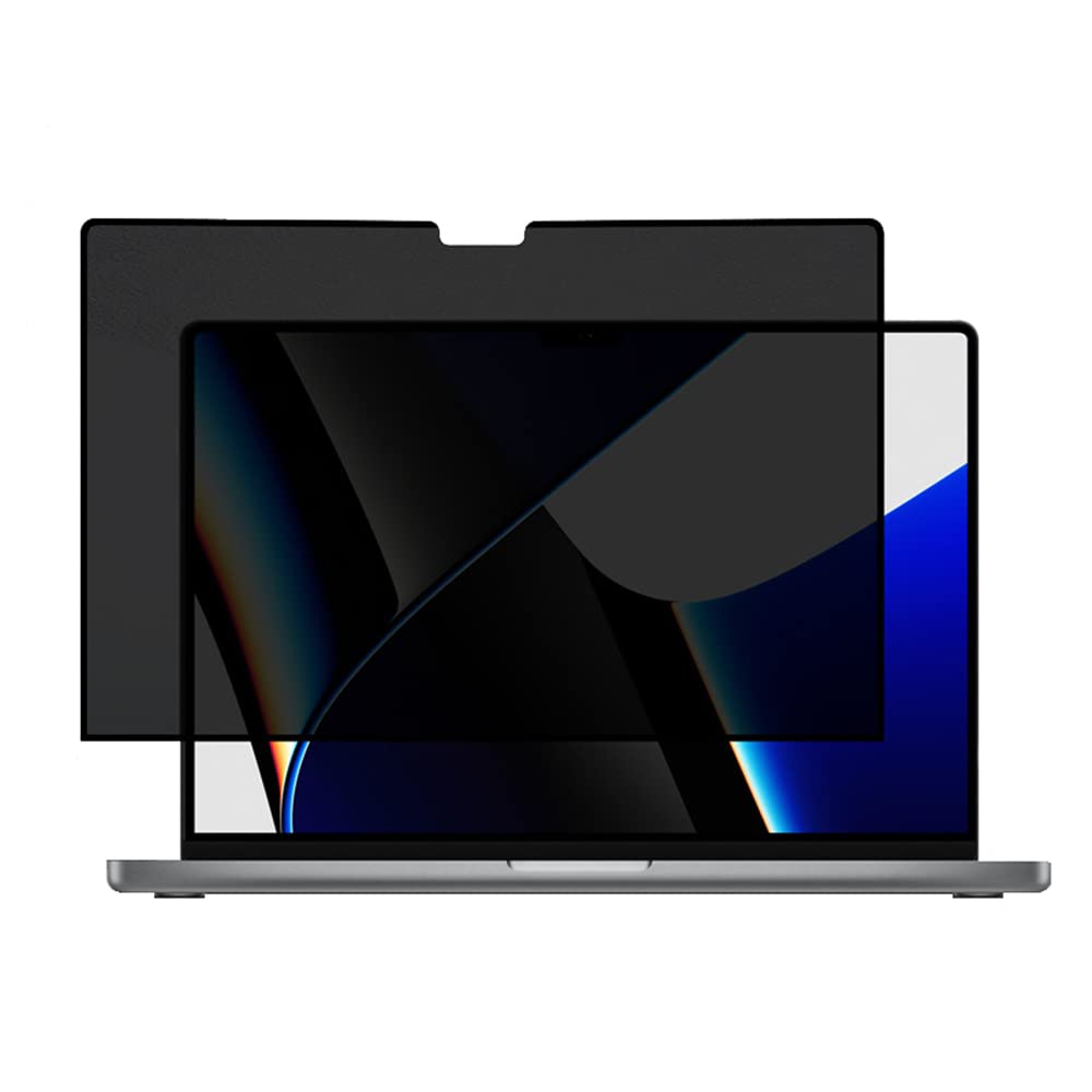 2021 MacBook Pro 14 inch Privacy Screen Protector - Anti-Spy, Anti-Glare, Bubble-Free, Removable Filter for M1 Model A2442 | Perfect for Office, Coffee Shops & Public Spaces