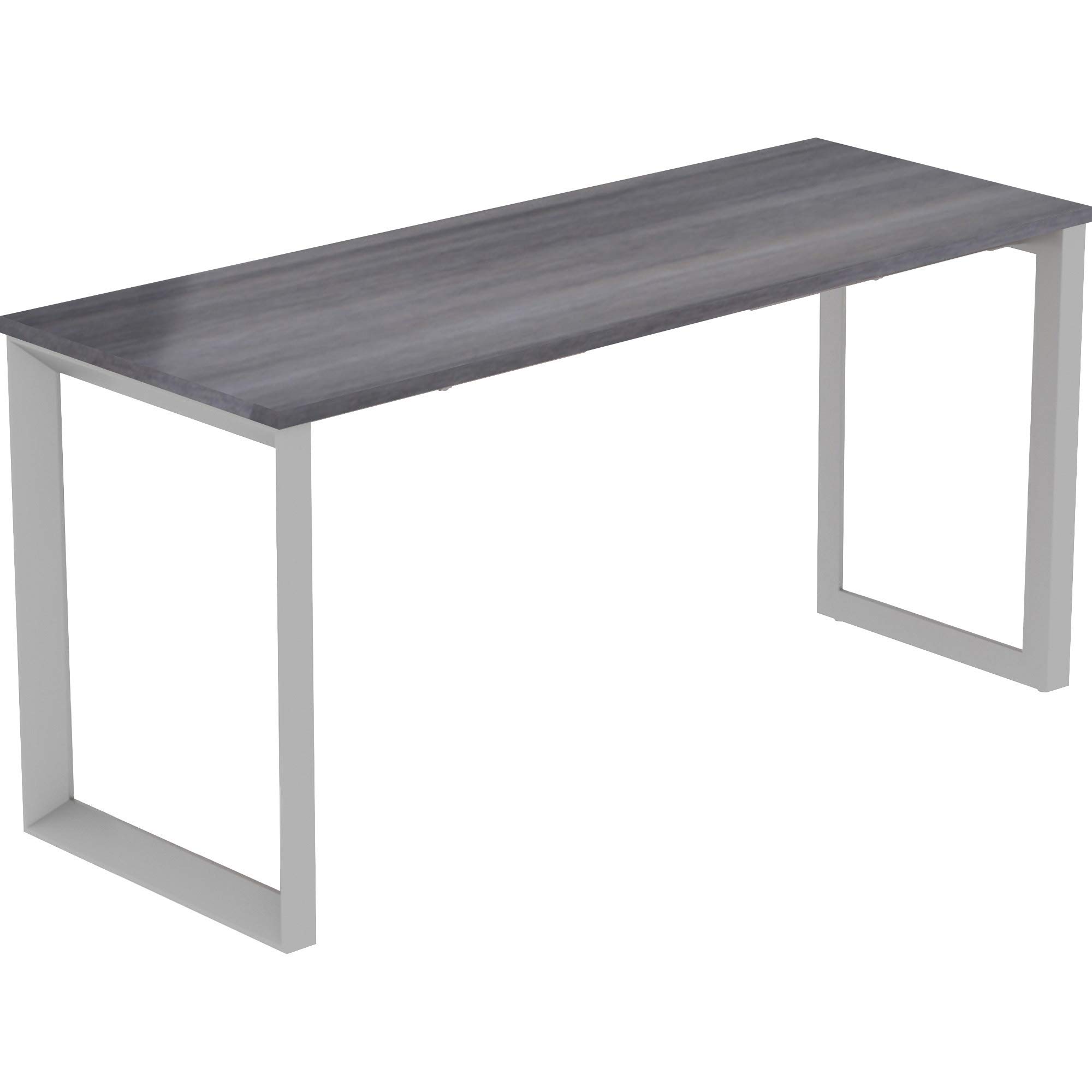 Lorell Relevance Series Charcoal Laminate Office Desk - Modern Home & Business Workspace Furniture for Office, Study Room & Home Office