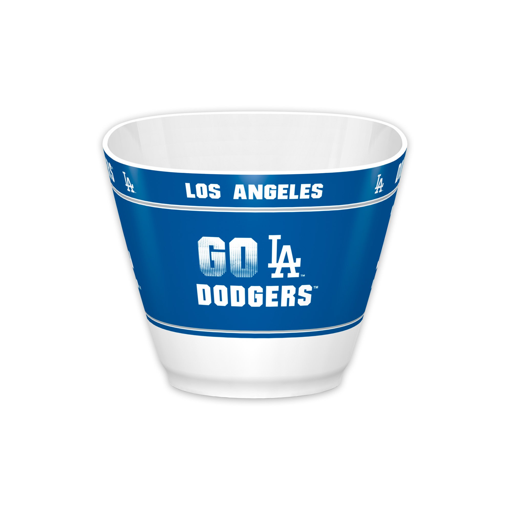 MLB Los Angeles Dodgers MVP Bowl - Official White Ceramic Cereal & Snack Bowl - Perfect for Game Day Snacks, Movie Nights & Dodgers Fan Gifts