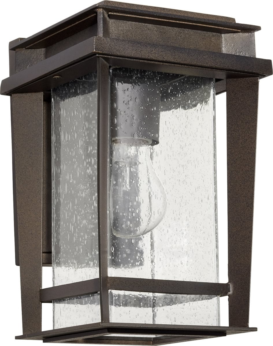 12H Easton 1-Light Outdoor Wall Mount Light Fixture in Oiled Bronze - Perfect for Porch, Patio, Garage & Entryway Lighting