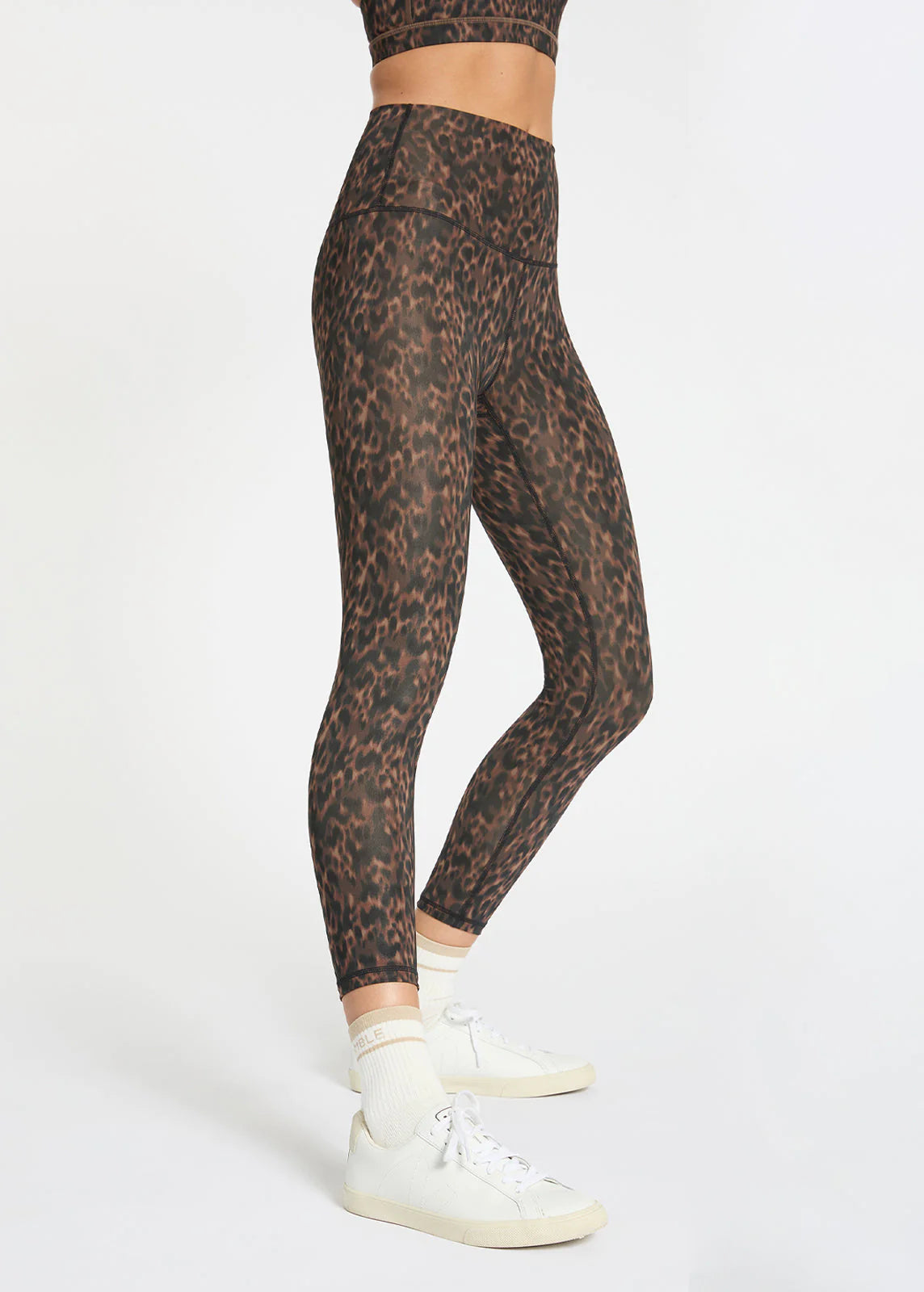 Hi Rise 7/8 Legging Tortoiseshell - High Waisted Yoga Pants for Women, Workout & Lounge Wear, Comfortable Tummy Control Activewear
