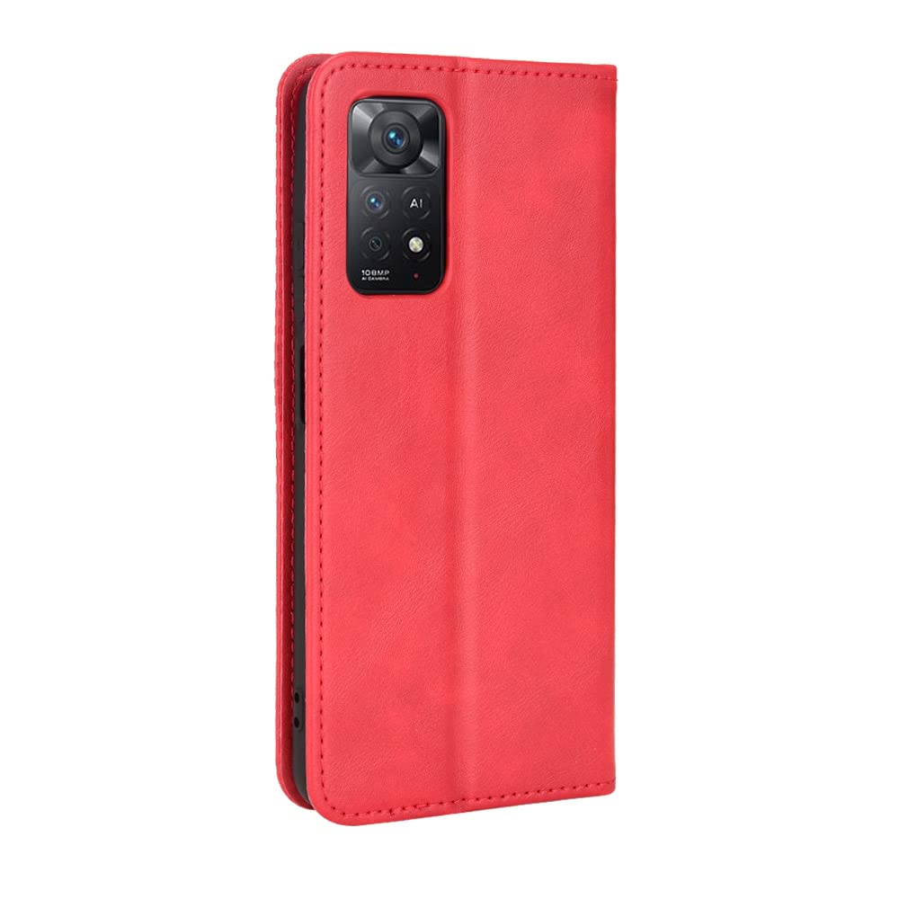 Premium Leather Case for Xiaomi Redmi Note 11 Pro 4G/5G - PU Leather Flip Cover with Card Slots - Perfect for Daily Protection & Business Use