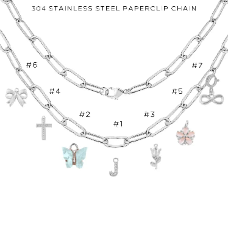 Elegant Charm Necklace with Assorted Charms - Perfect for Gifts, Parties & Everyday Wear | $60.00