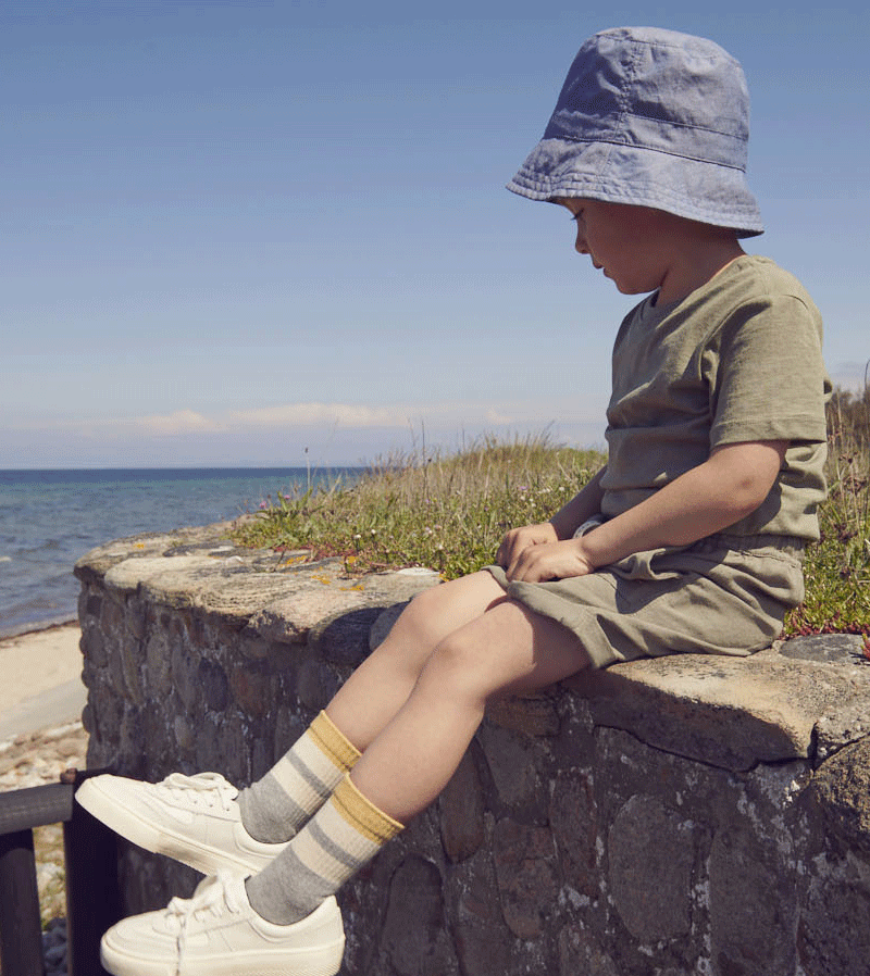 Stone Blue Matte Bucket Sun Hat by MP Denmark – UV Protection Wide Brim Hat for Beach, Gardening & Outdoor Activities