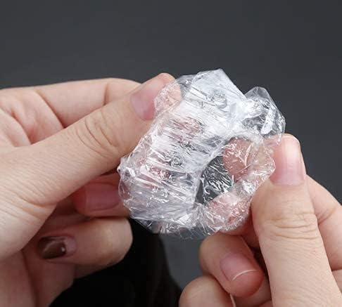 FEORA 200 Pack Waterproof Ear Covers for Shower, Swimming, Hair Dye – Transparent Ear Protectors for Women & Kids – Reusable Bathing Ear Caps for Salon, Spa & Home Use