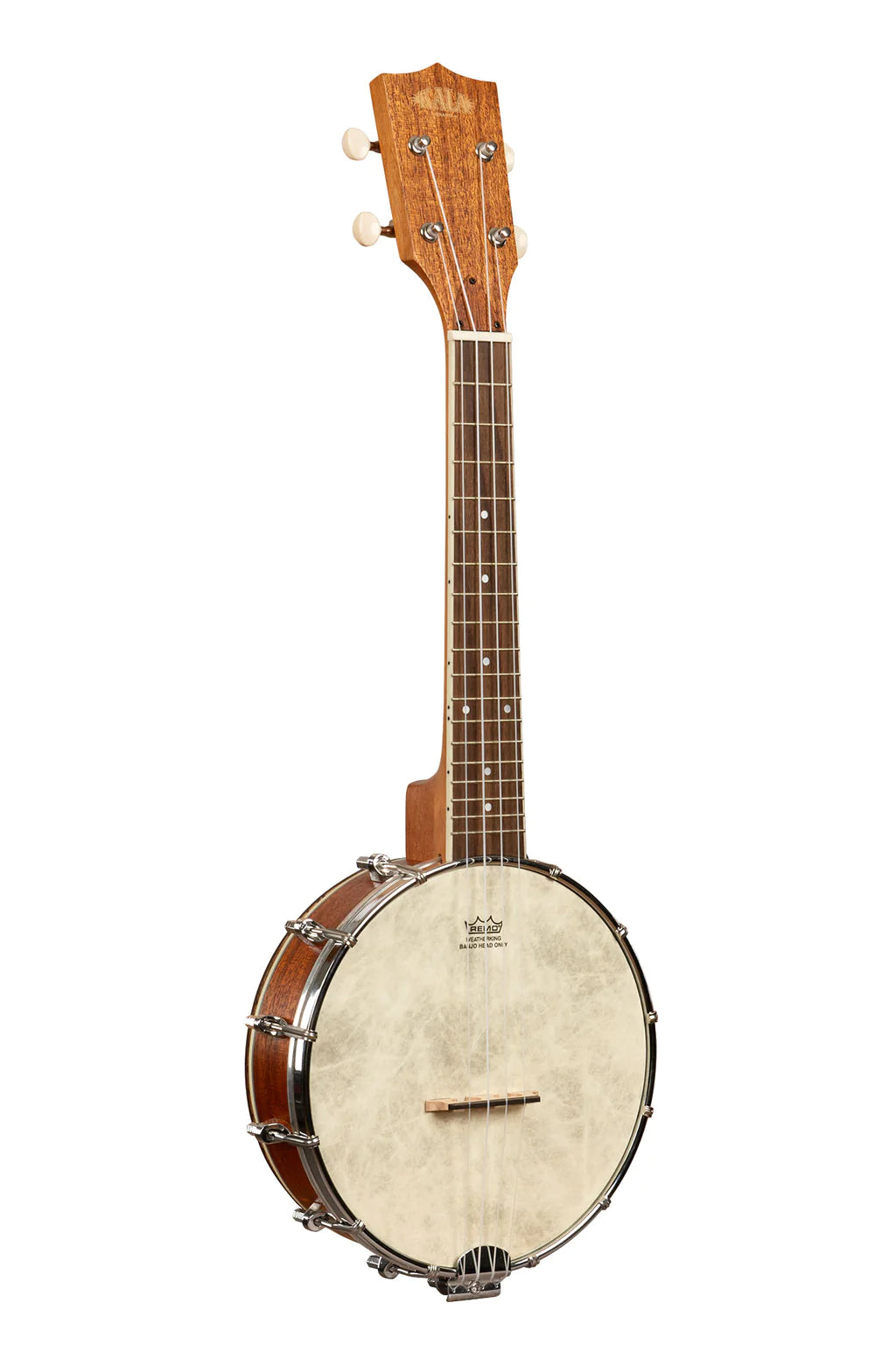 Mahogany Concert Banjo Ukulele with Remo Head - Professional 4-String Ukulele for Beginners & Musicians - Perfect for Folk, Bluegrass & Hawaiian Music Performances