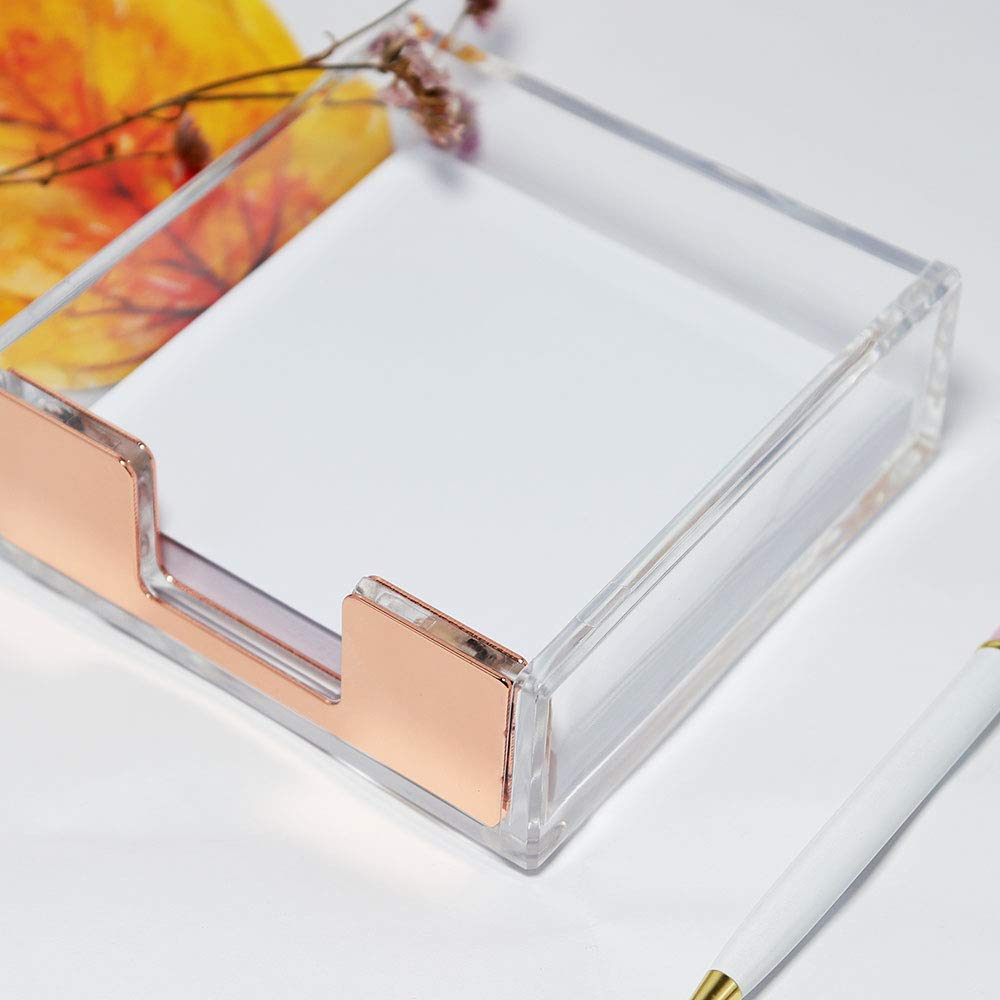Rose Gold Magnetic Paper Clip Holder with 100Pcs 1.1