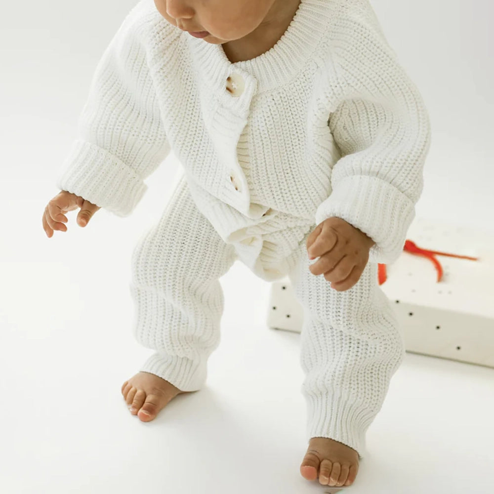 Chunky Knit Playsuit for Women - Soft & Cozy Powder Pink Jumpsuit - Perfect for Casual Outings, Loungewear & Photo Shoots